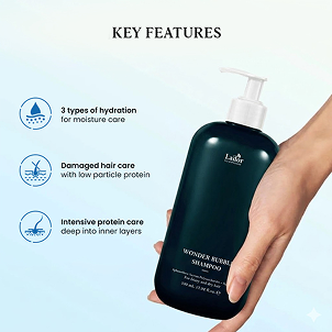 Lador Wonder Bubble Shampoo - 600ml - Deep Hydrating Foam for