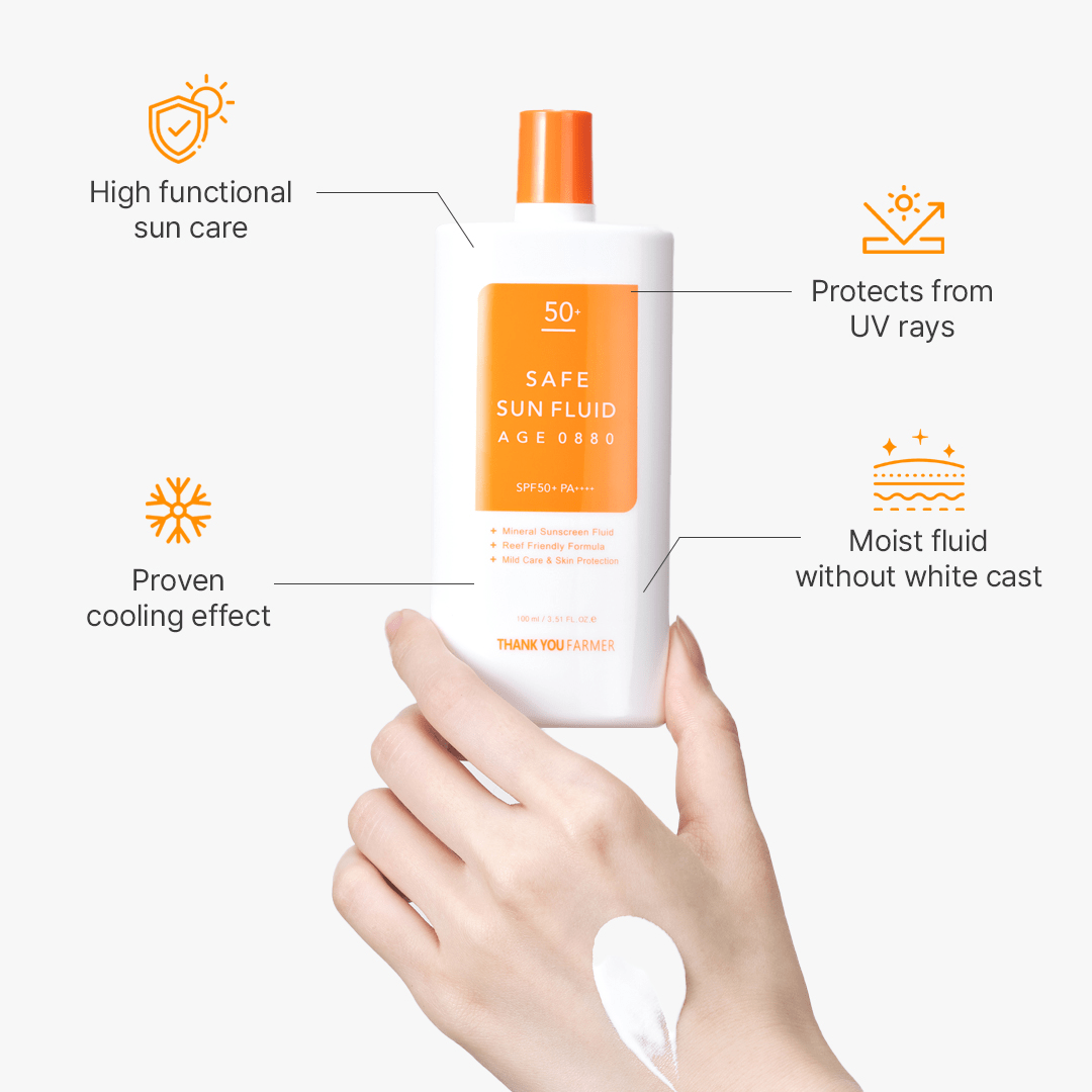 Thank You Farmer Safe Sun Fluid AGE 0880 SPF50+ PA++++ - 100ml
