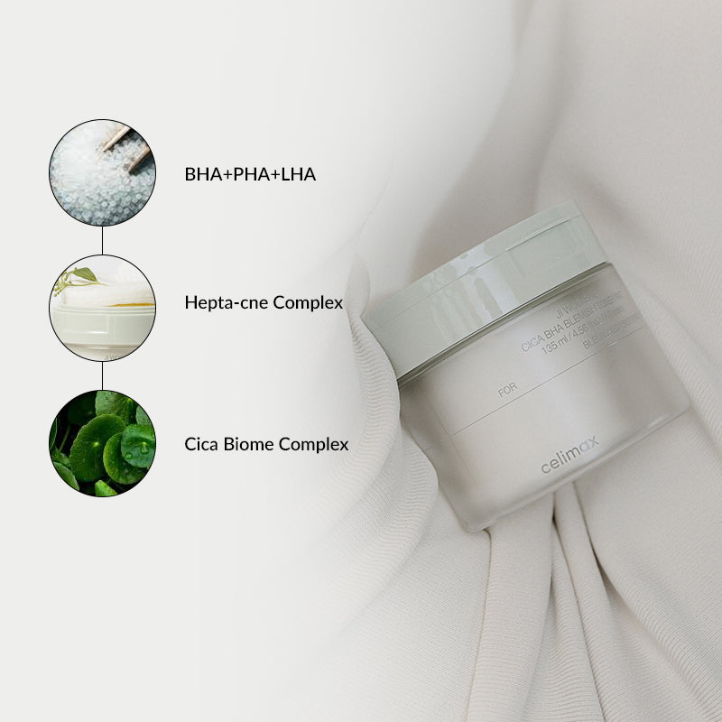 Celimax Ji Woo Gae Cica Bha Blemish Toner Pad - 60pads