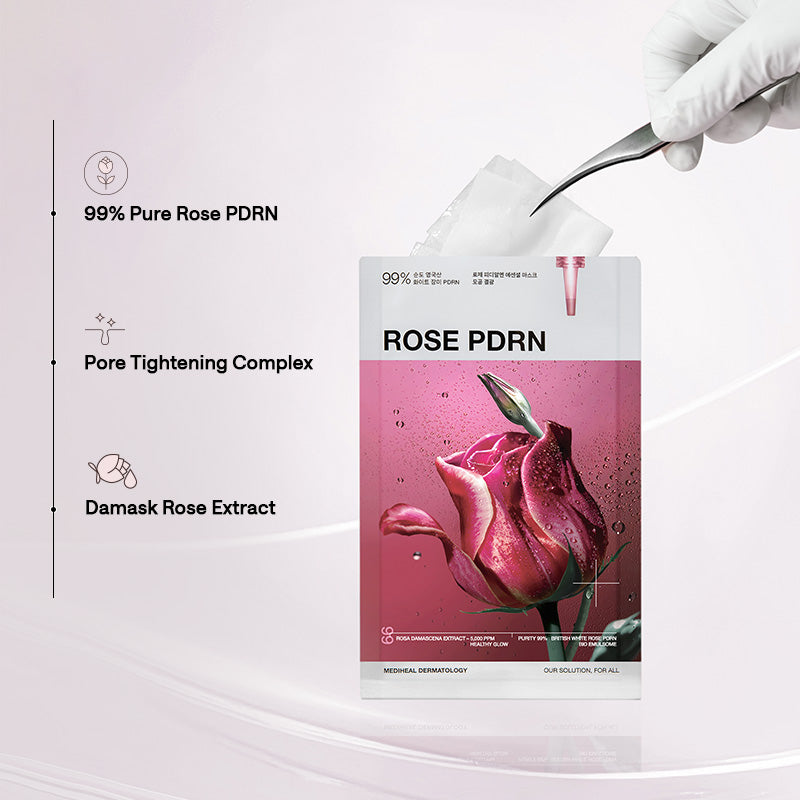 MEDIHEAL Rose PDRN Essential Mask Healthy Glow - 24ml