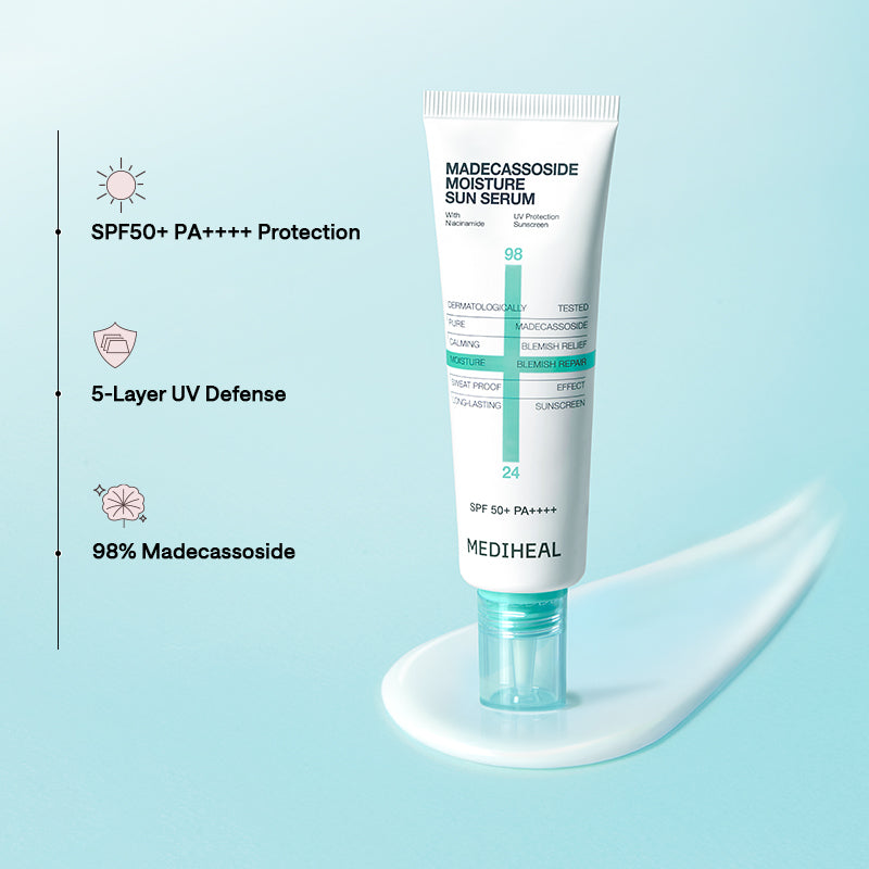 MEDIHEAL Madecassoside Moisture Sun Serum Blemish Repair SPF50+ PA++++ - 50g