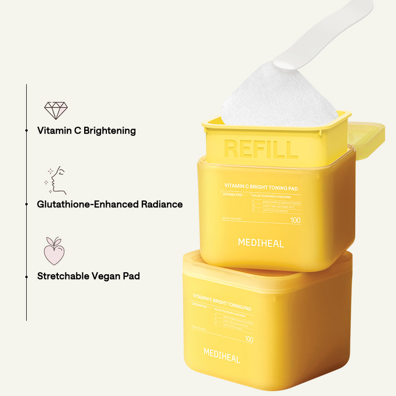 MEDIHEAL Vitamin C Bright Toning Pad - 180ml