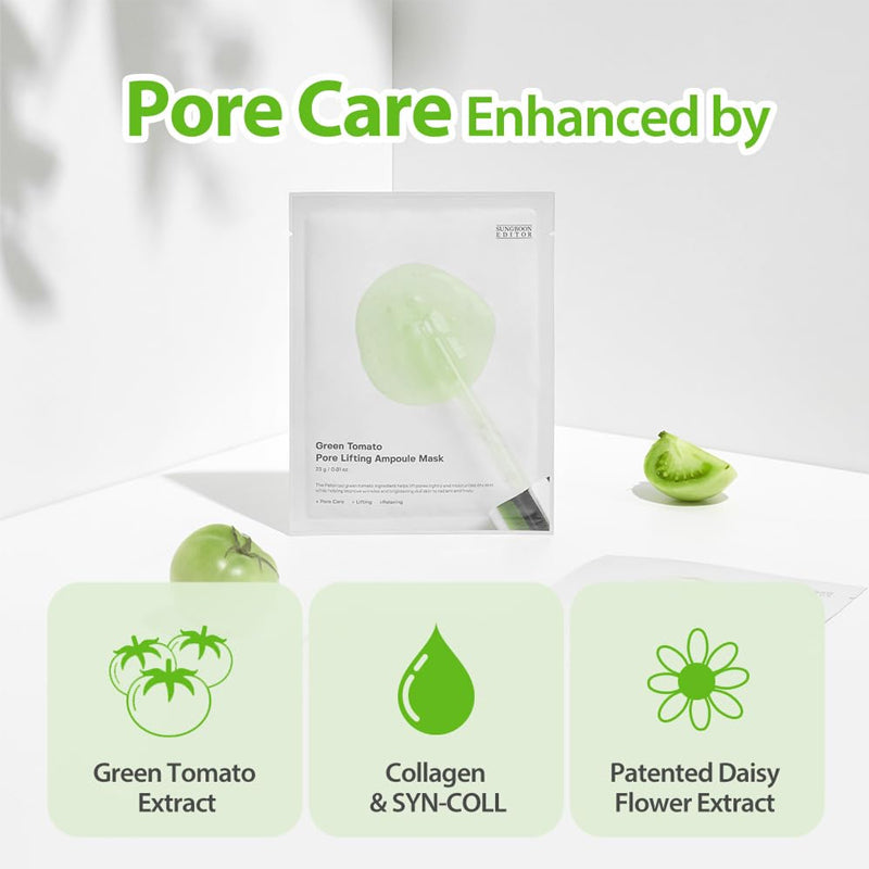 Sungboon Editor Green Tomato Pore Lifting Ampoule Mask - 23g