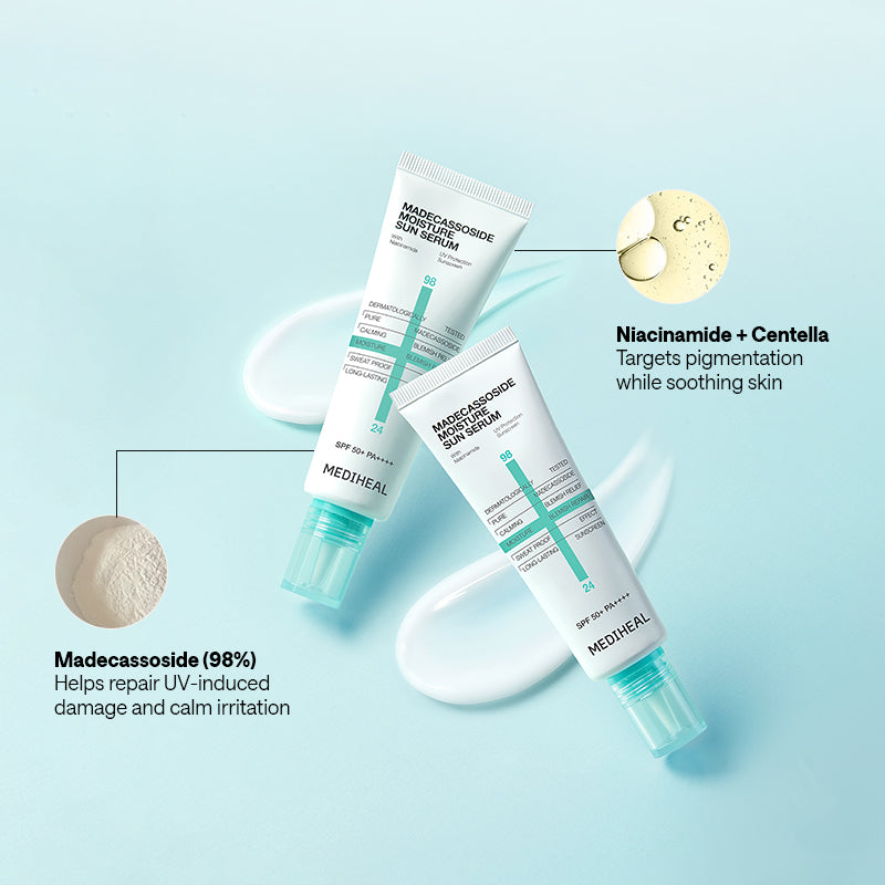 MEDIHEAL Madecassoside Moisture Sun Serum Blemish Repair SPF50+ PA++++ - 50g