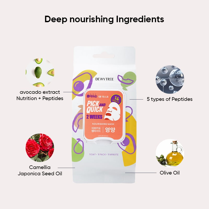 Dewytree Pick And Quick 2 Weeks Nourishing Mask - 14pcs