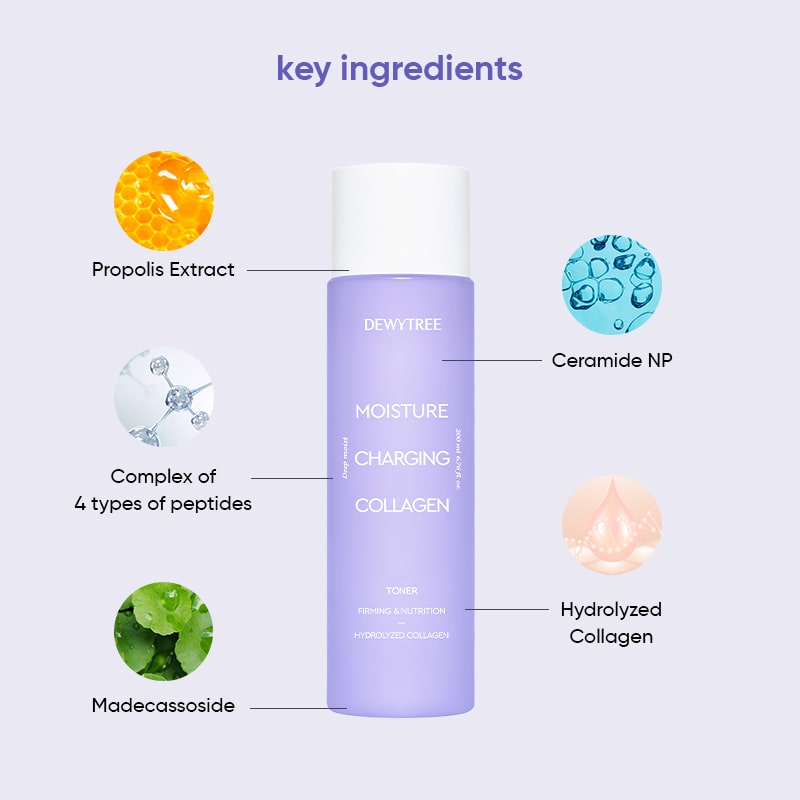 Dewytree Moisture Charging Collagen Toner - 200ml