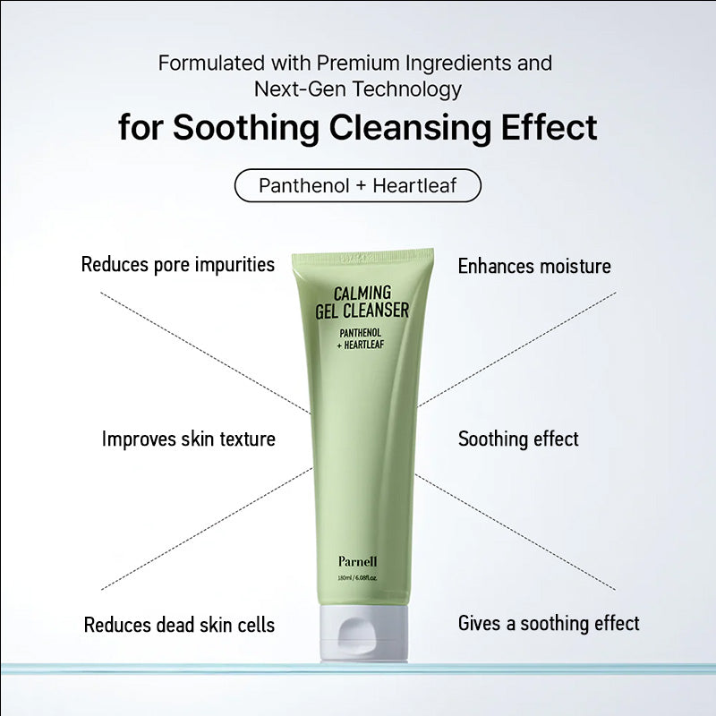 Parnell Panthenol Heartleaf Calming Gel Cleanser - 180ml