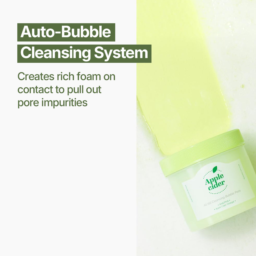 Ariul Apple Cider All Kill Cleansing Bubble Pads - 60pads