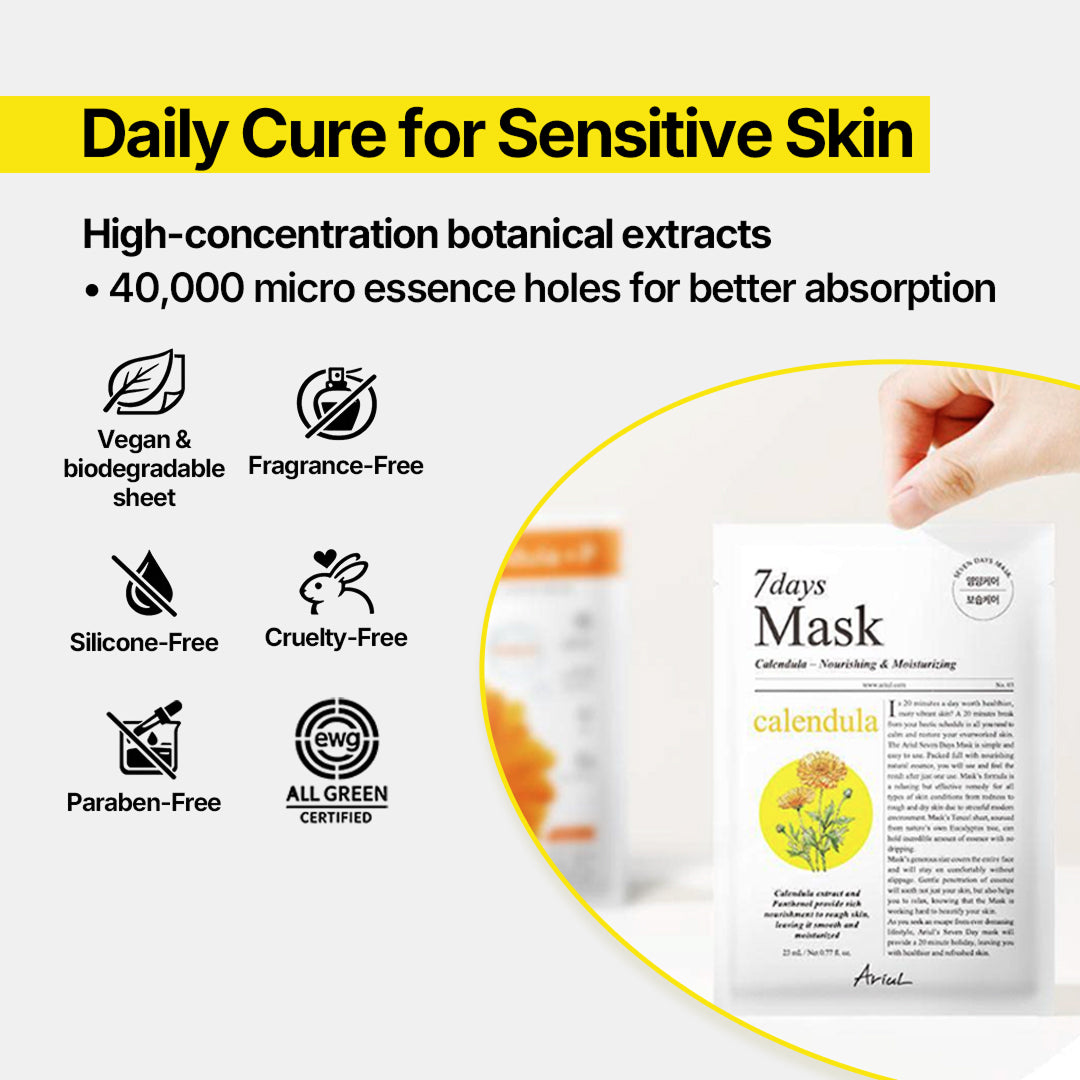 Ariul 7days Mask Calendula P - 23ml