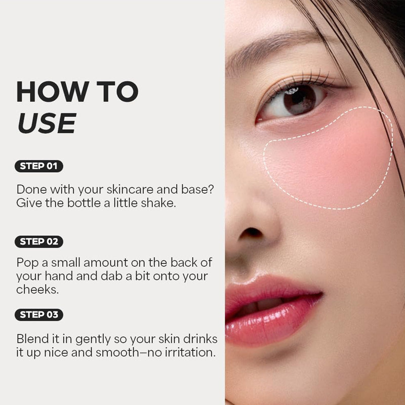 House of Hur Moist Ampoule Blusher 07 Pink Rosie 10ml, 20ml