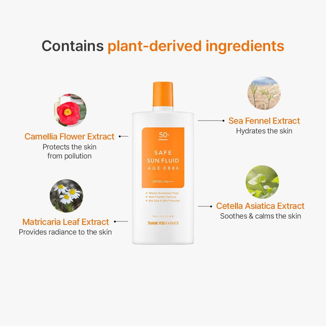 Thank You Farmer Safe Sun Fluid AGE 0880 SPF50+ PA++++ - 100ml