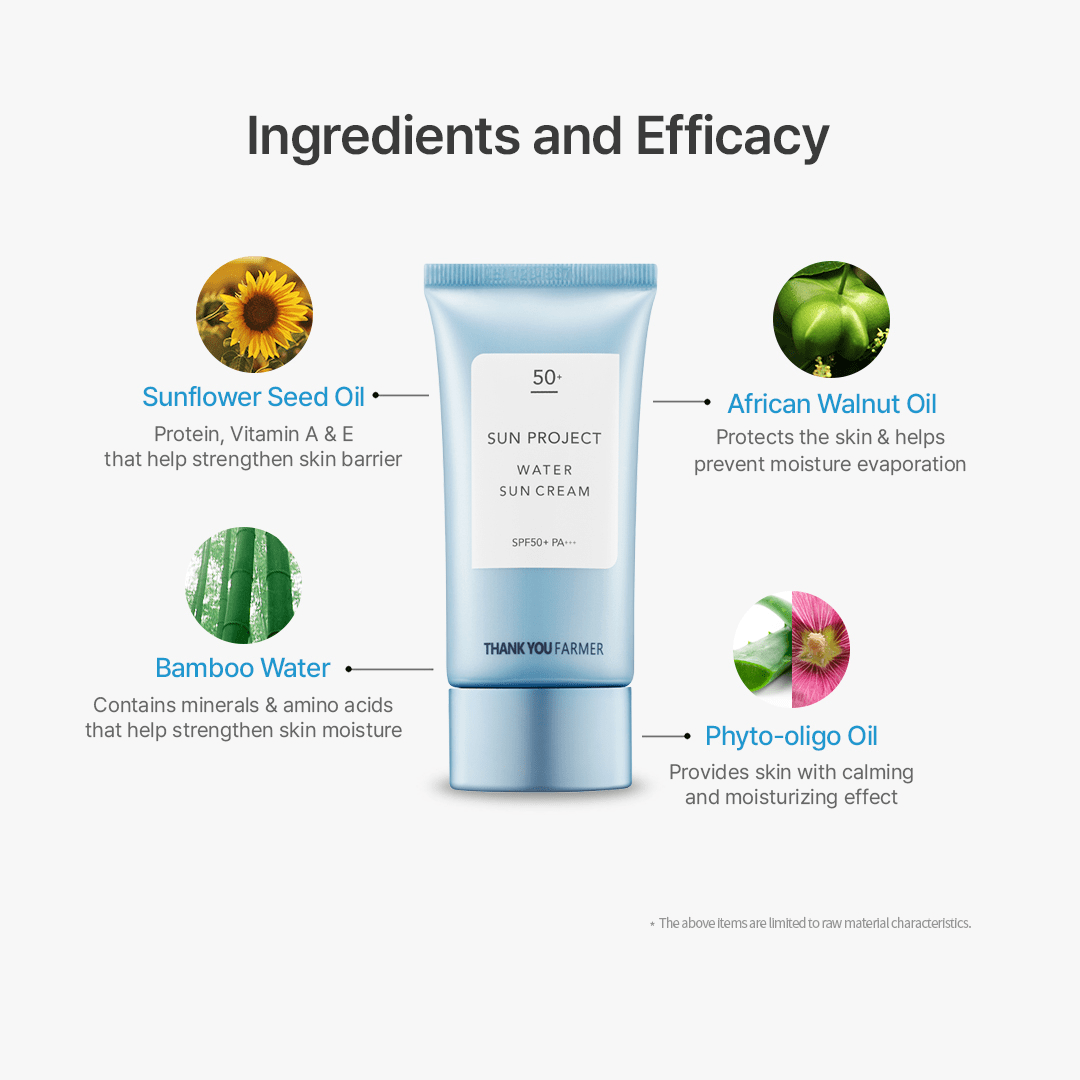 Thank You Farmer Sun Project Water Sun Cream SPF 50+ PA+++ - 50ml