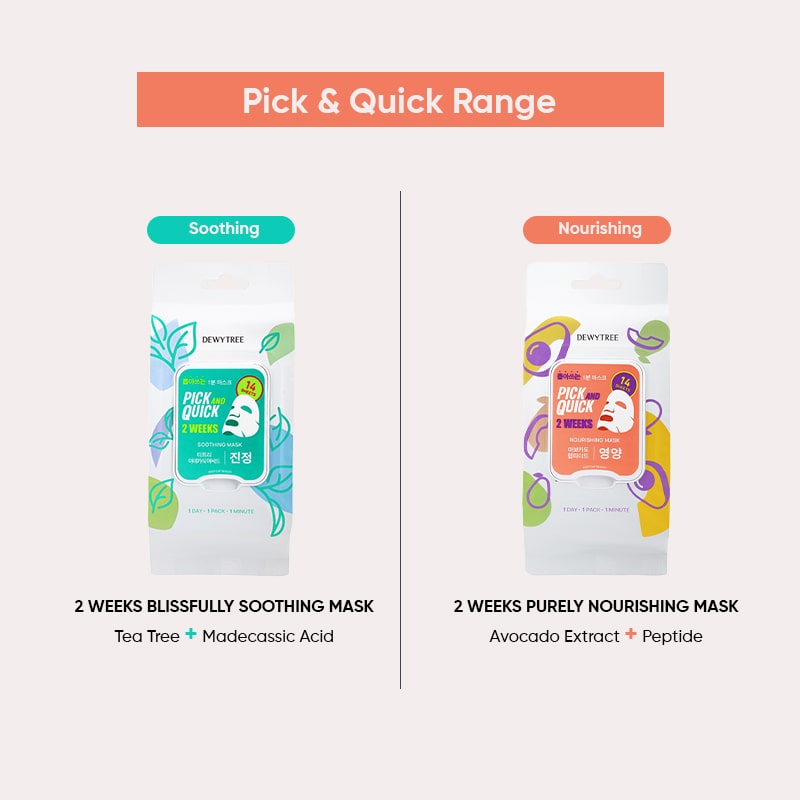 Dewytree Pick And Quick 2 Weeks Nourishing Mask - 14pcs