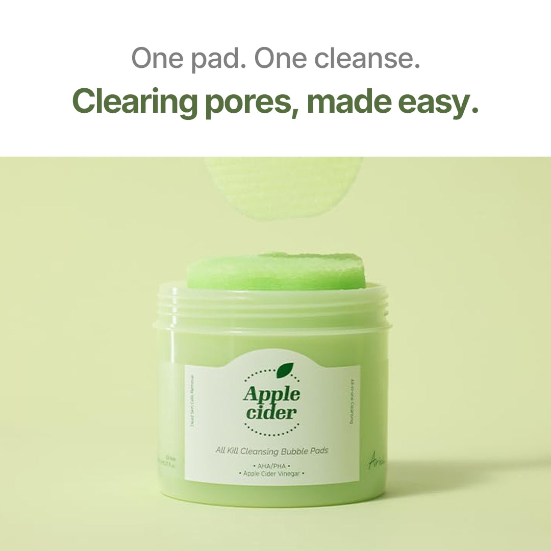 Ariul Apple Cider All Kill Cleansing Bubble Pads - 60pads
