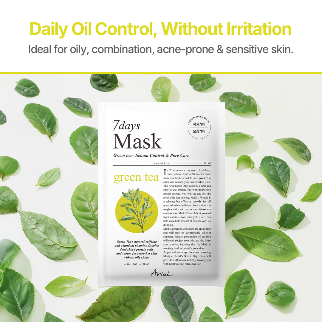Ariul 7days Mask Green Tea S - 23ml