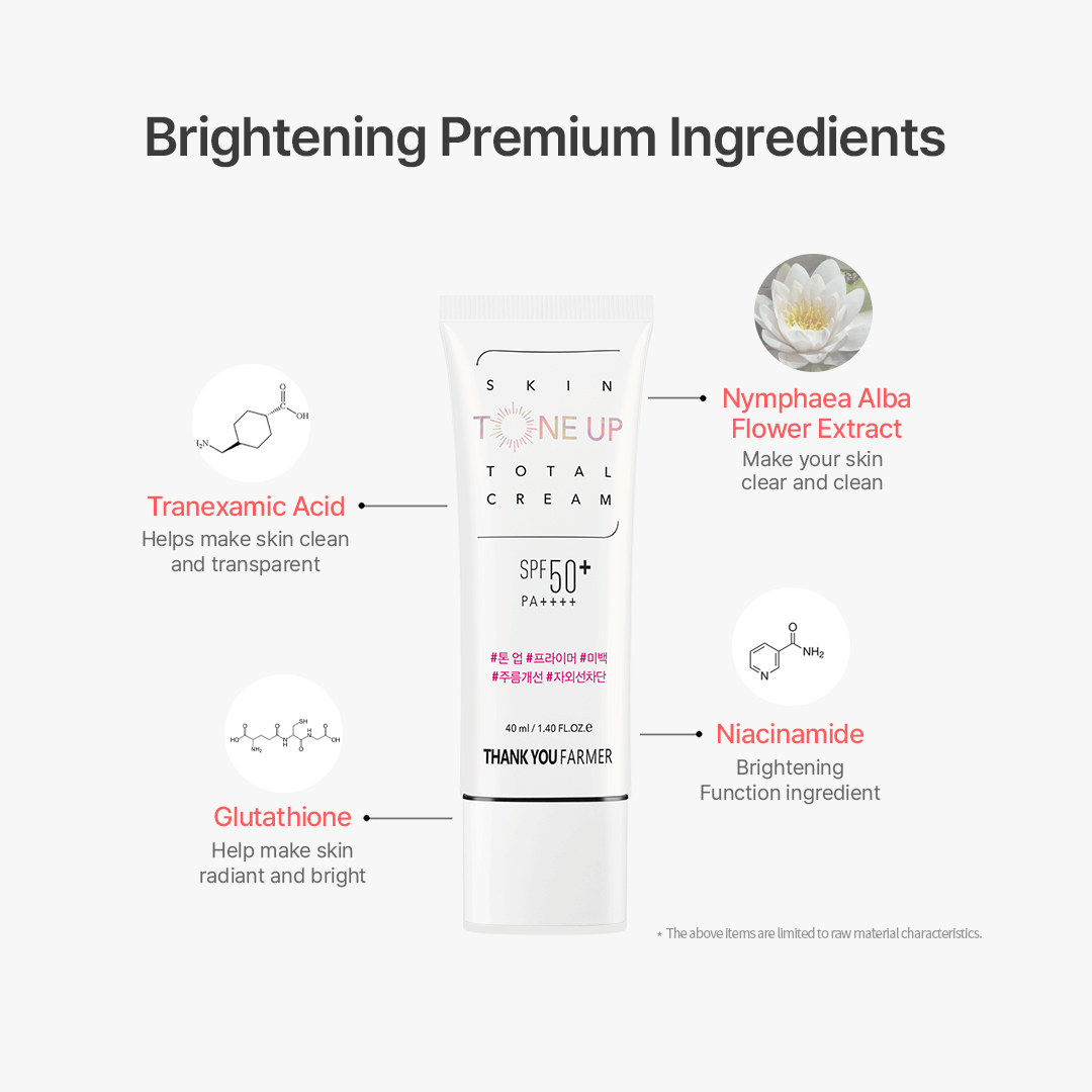 Thank You Farmer Skin Tone Up Total Cream SPF50+ PA++++ - 40ml