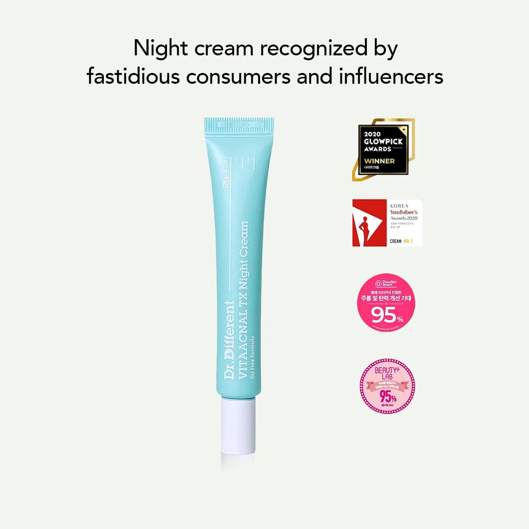 Dr. Different VITAACNAL TX Night Cream (0.1% Retinal) - 20gms