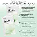 Nacific Cica Tea Tree Relaxing Mask Pack (Pack of 5)
