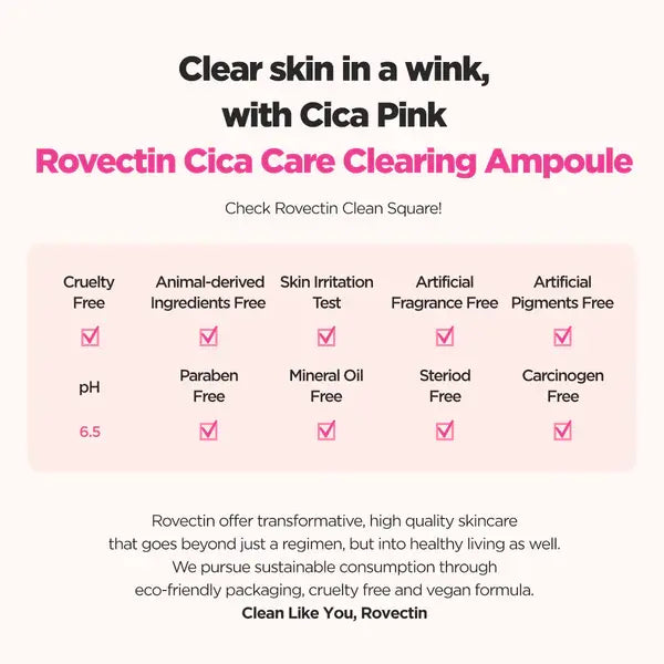 Rovectin Cica Care Clearing Ampoule