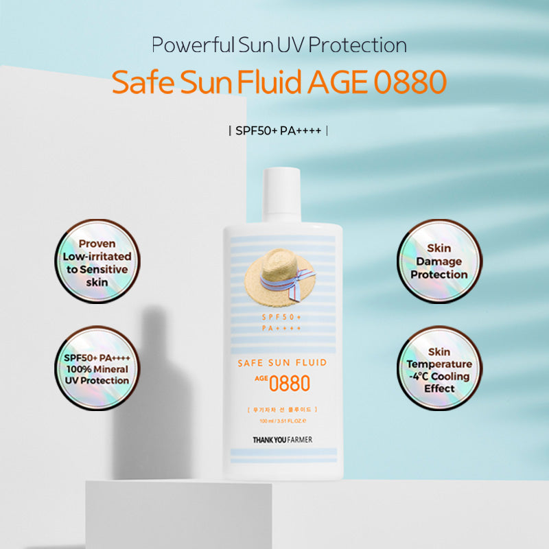 Thank You Farmer Safe Sun Fluid AGE 0880 SPF50+ PA++++