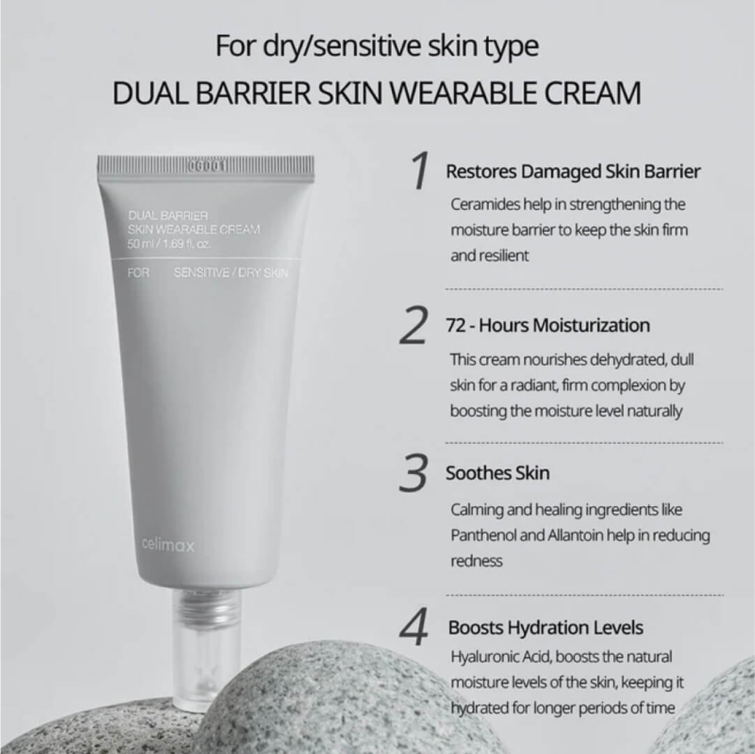 Celimax Dual Barrier Skin Wearable Cream - 50ml