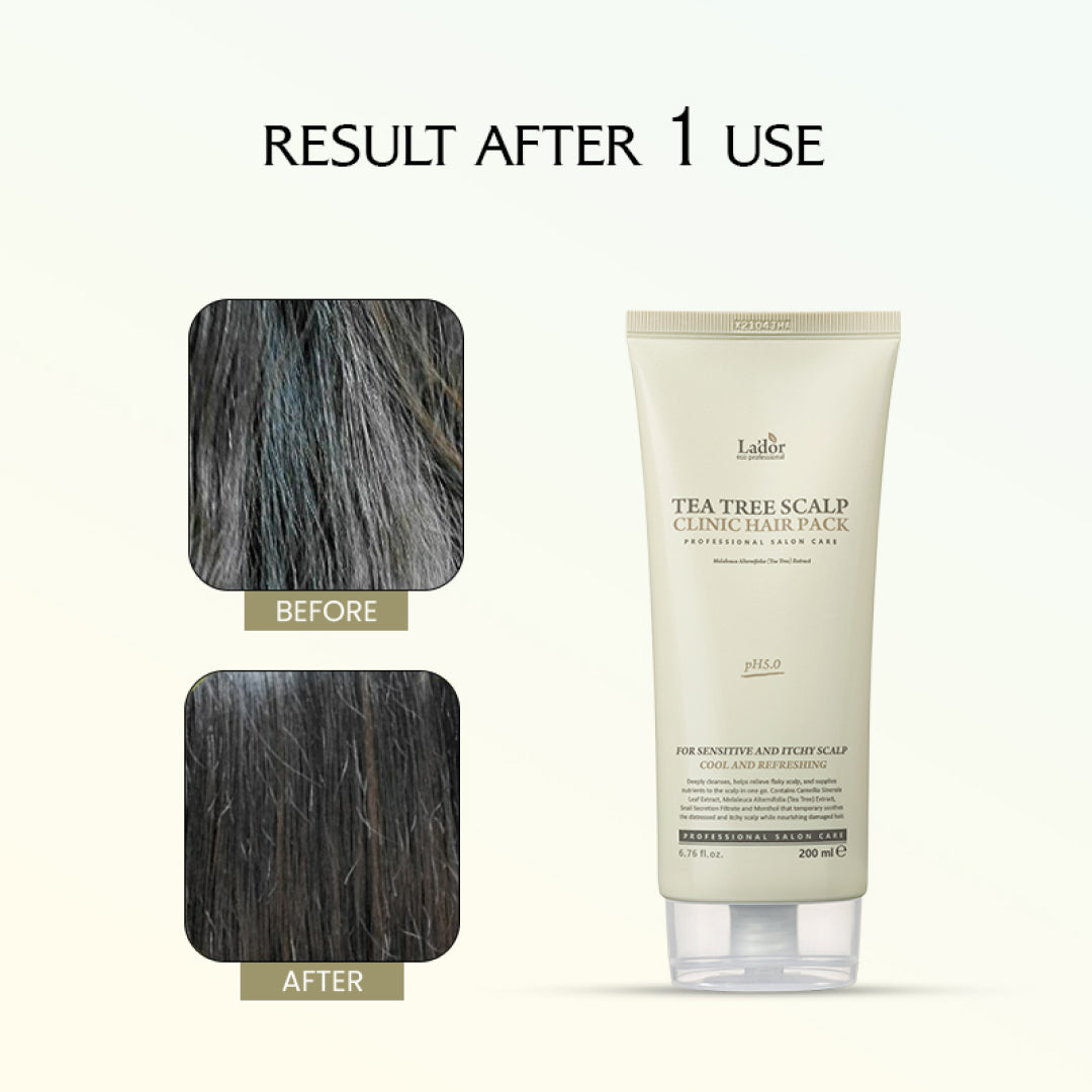 Lador Tea Tree Scalp Clinic Hair Pack - 200ml