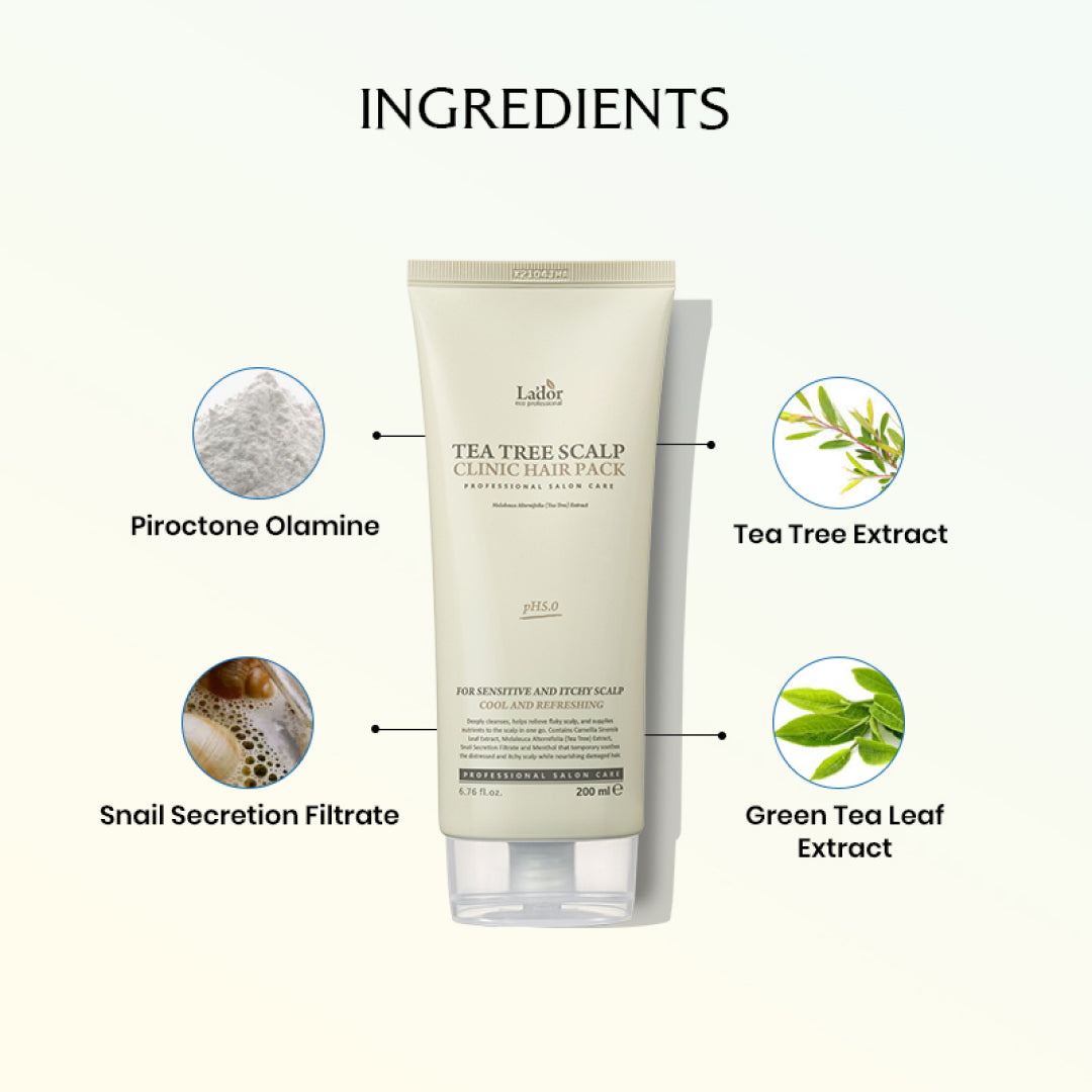 Lador Tea Tree Scalp Clinic Hair Pack - 200ml