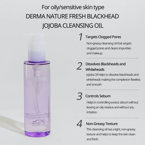 Celimax Derma Nature Fresh Blackhead Jojoba Cleansing Oil