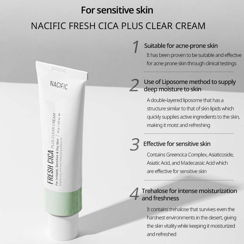 Nacific Fresh Cica Plus Clear Cream